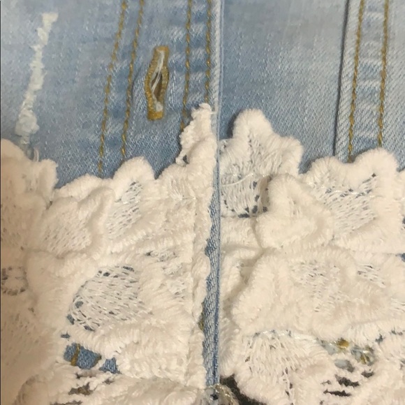 NWT MLKids laced ruffled jean jacket - Picture 4 of 5